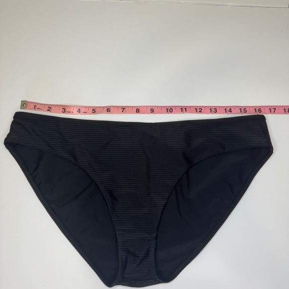 Beach Bunny Kate Full Bikini Bottoms Black XL | Textured Ribbed Swimwear NWT - Picture 6 of 8